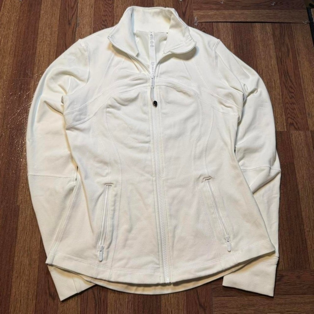 Lululemon White Opal Define Running Jacket Size 8